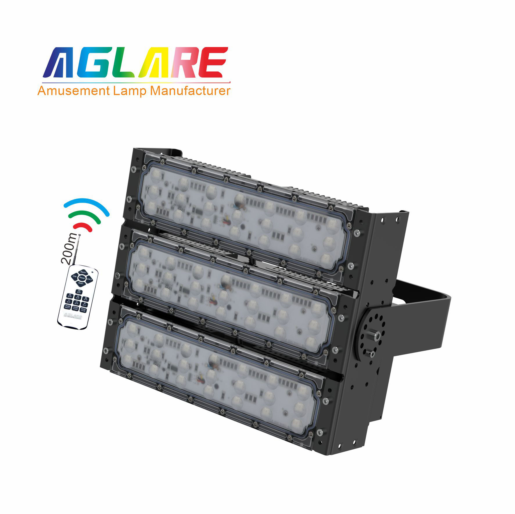 150W LED彩色泛光灯投光灯,变色户外射灯带？仄